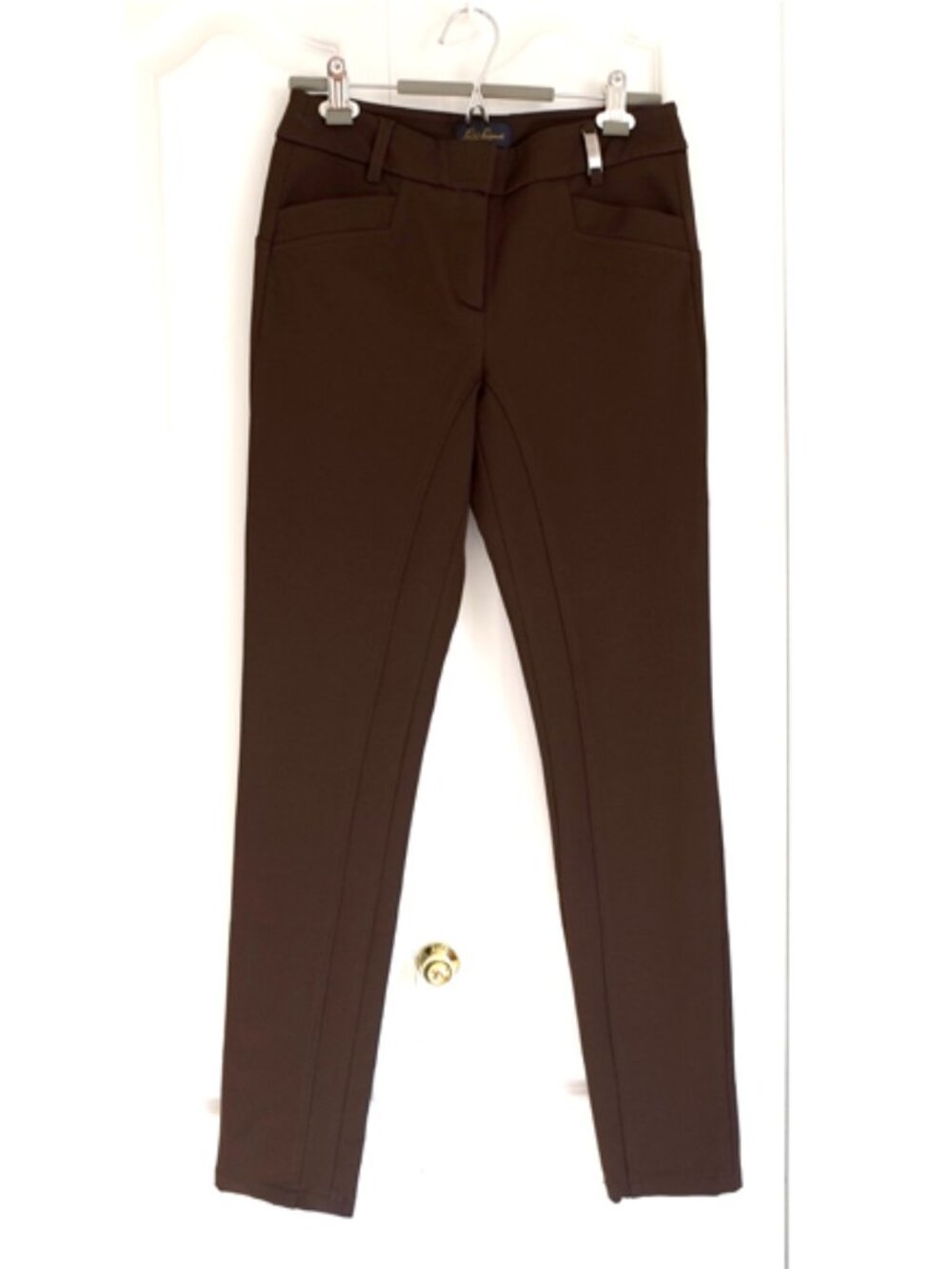 Luisa Spagnoli ONDINA dark-brown ankle grazer pants - Picture 6 of 14